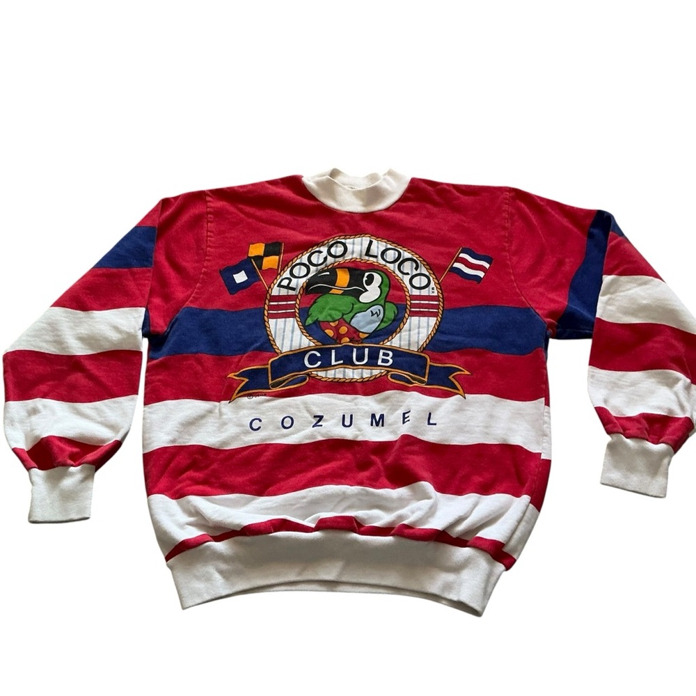 Vintage 80s Poco Loco club tourist exotic travel sweatshirt size medium unisex